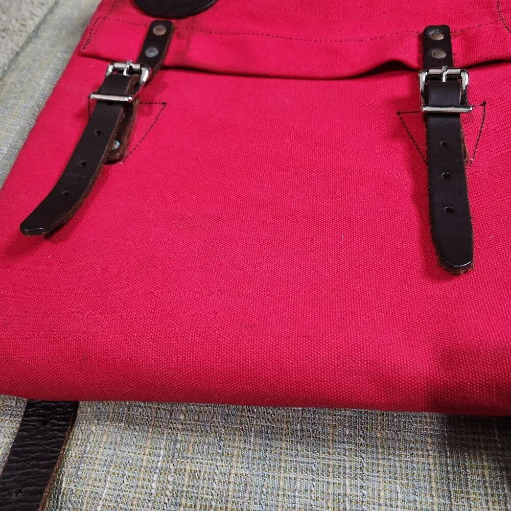Duluth Pack Canvas Laptop Scoutmaster Backpack - Red